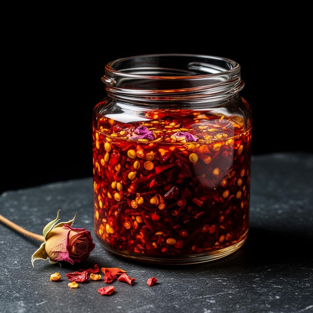 Jar of Ember & Rose chilli crisp